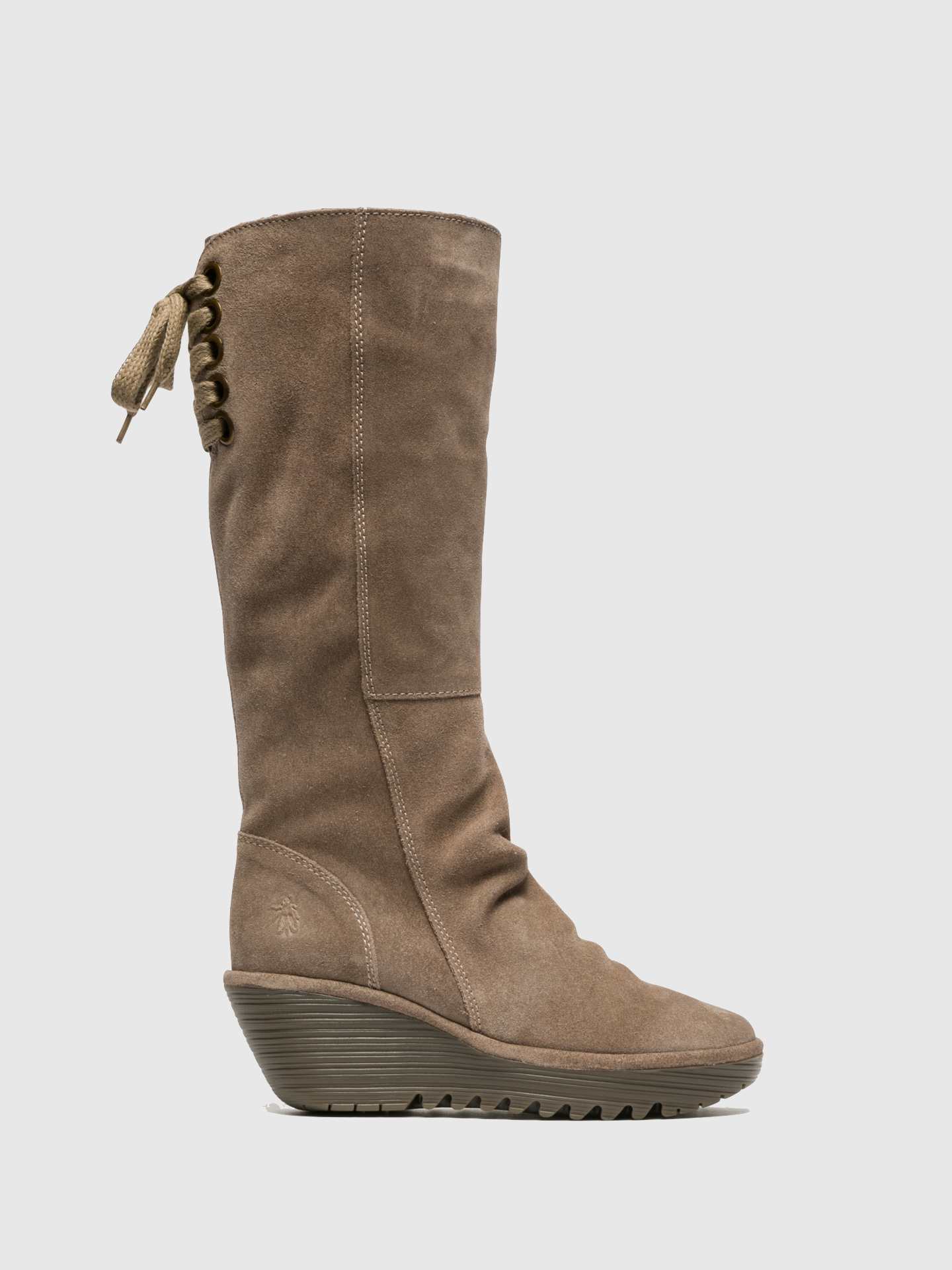 Fly London Botas de Cano-Alto em Taupe