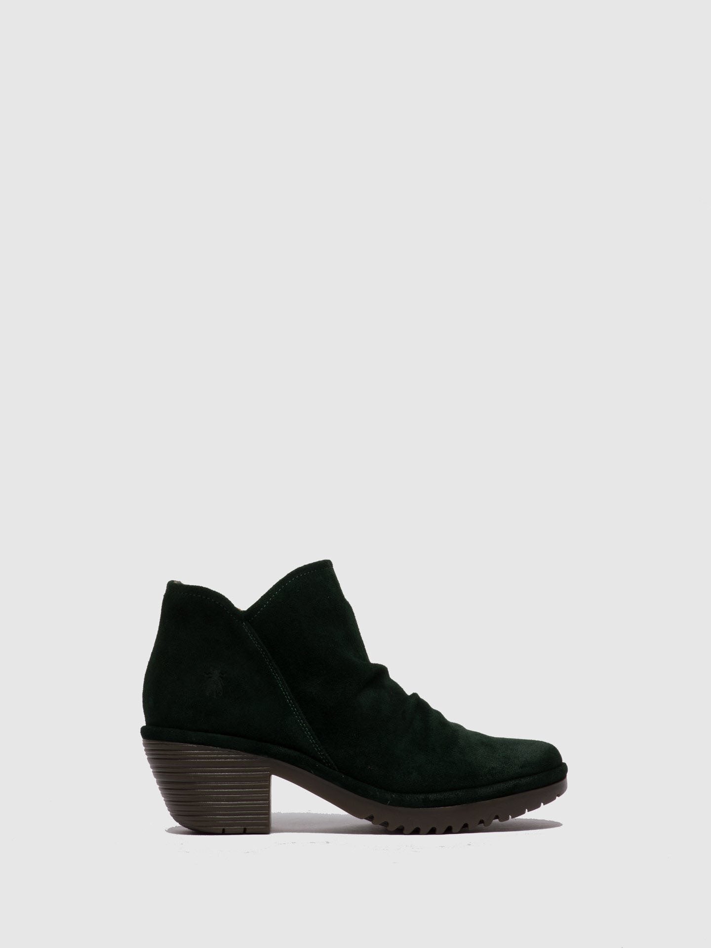 Fly London Zip Up Ankle Boots WEZO890FLY OILSUEDE GREEN FOREST