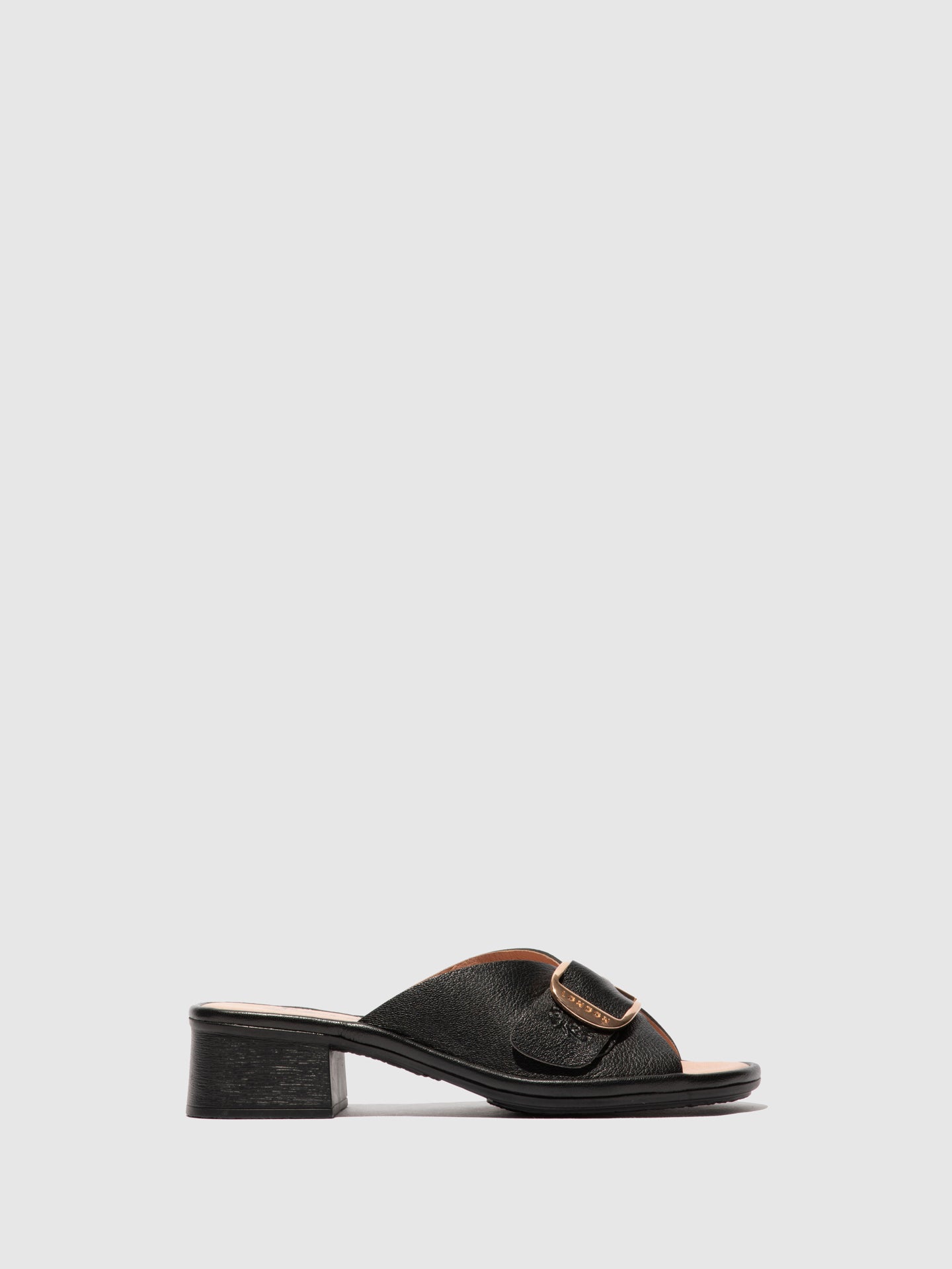 Fly London Mules de Salto Grosso ELAX964FLY BLACK