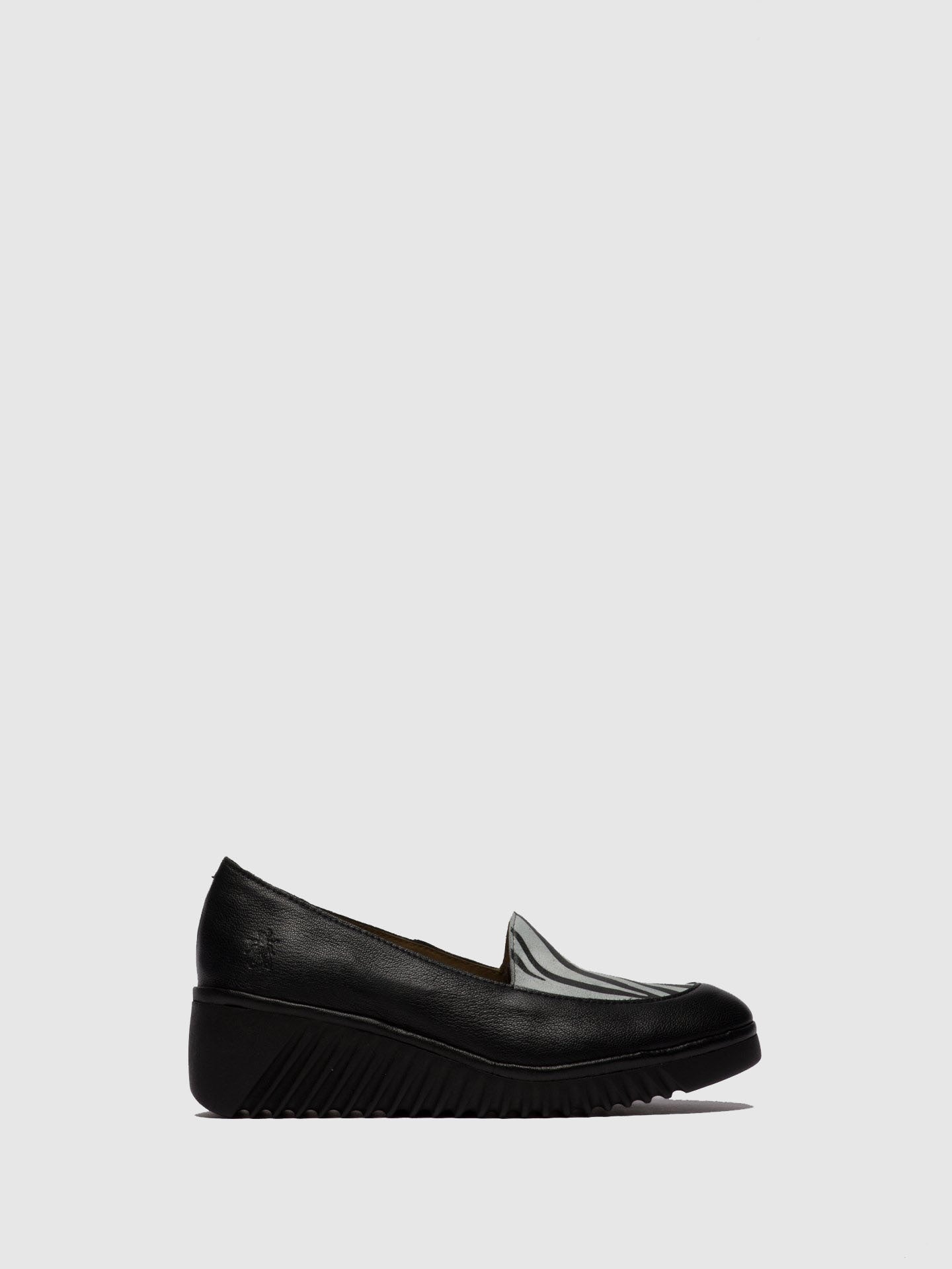 Fly London Sapatos Loafer LUAN239FLY MOUSSE/ZEBRA BLACK/OFFWHITE