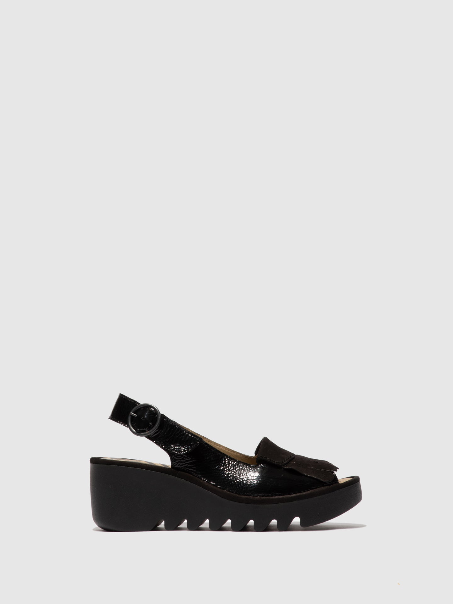 Fly London Sling-Back Sandals BIND303FLY LUXOR/CUPIDO BLACK