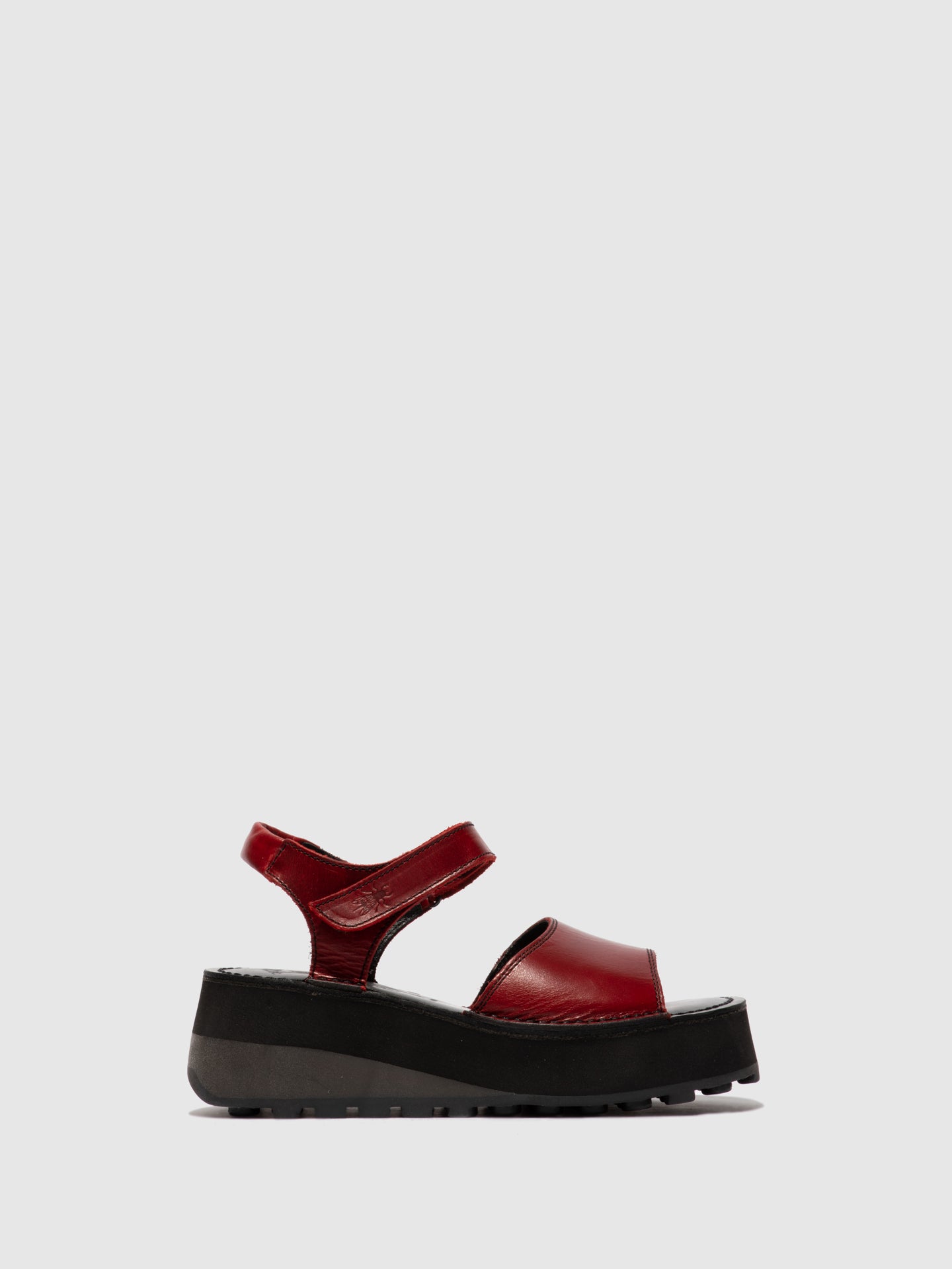 Fly London Sandálias com Velcro HOST483FLY RED/BLACK