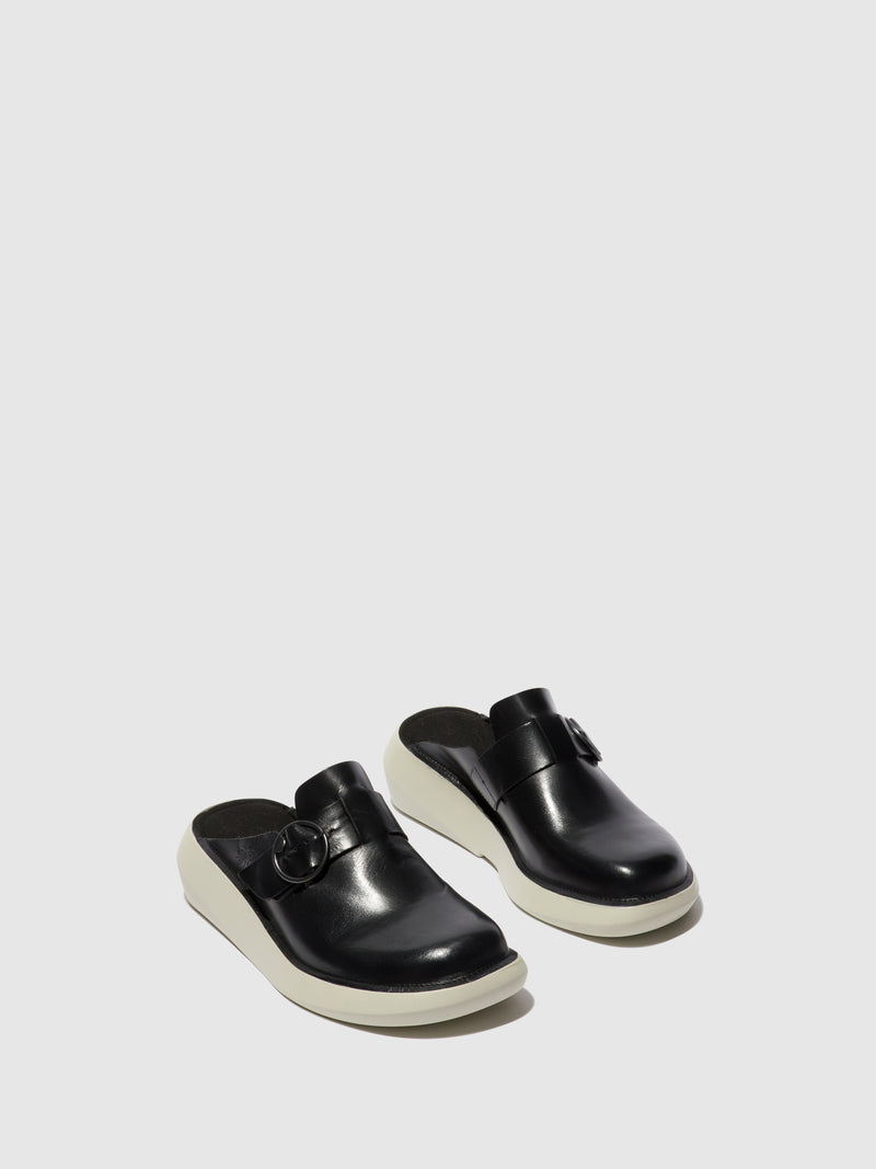 Fly London Mules de Ponta Redonda BOLL506FLY BLACK
