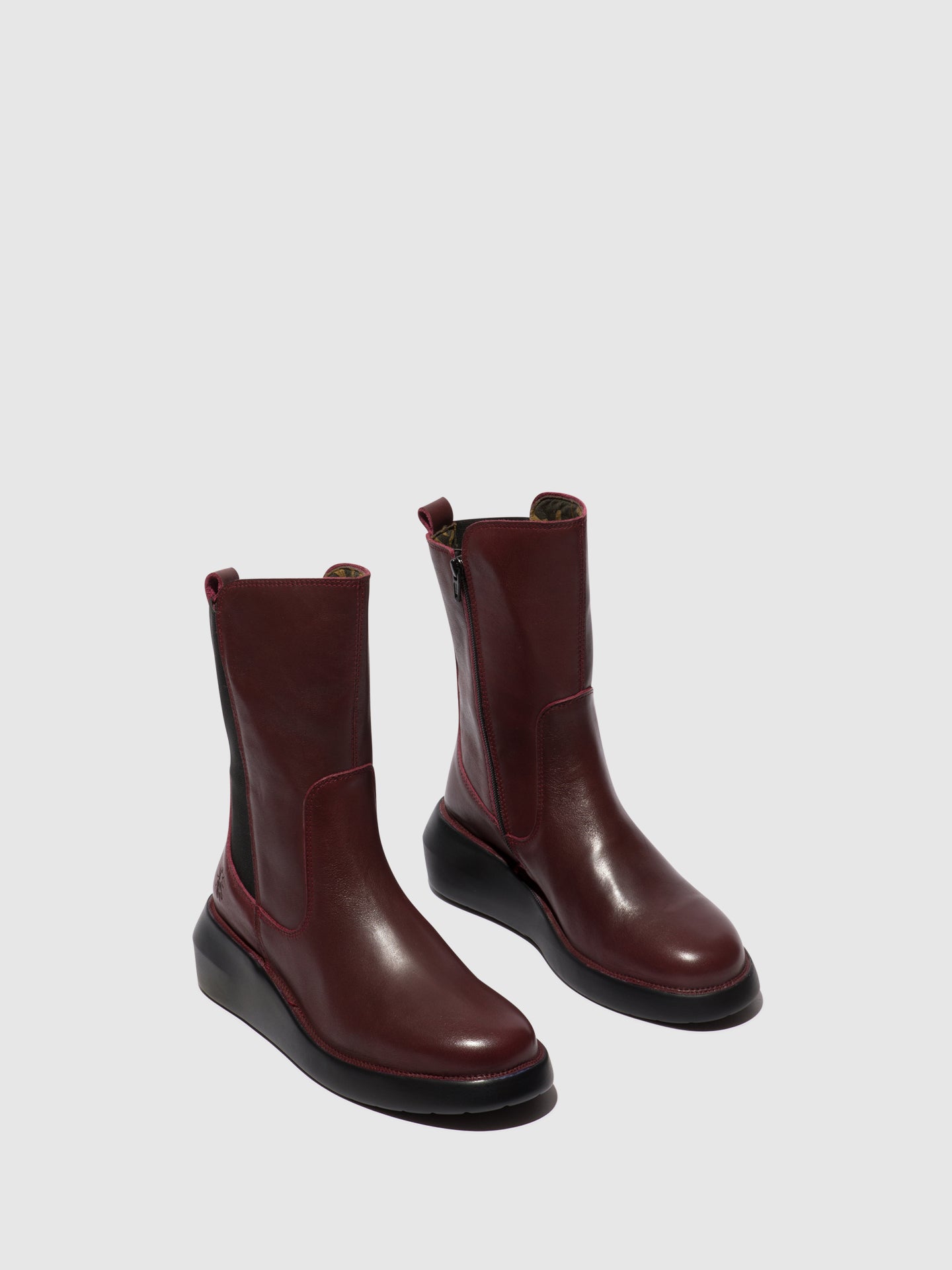 Fly London Botins com Fecho BRIN516FLY BORDEAUX