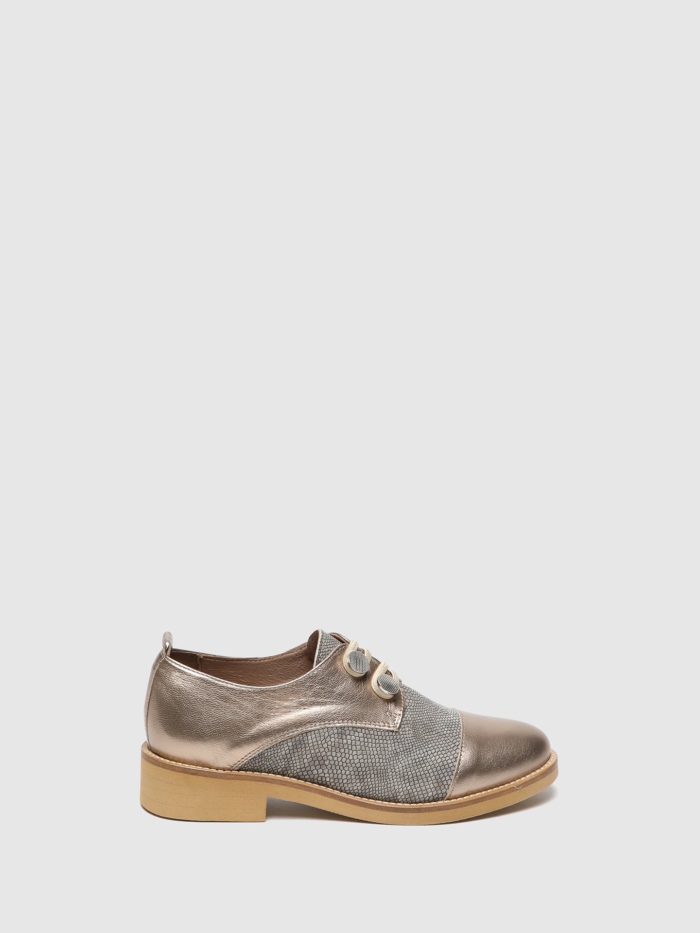 Foreva Sapatos Derby em Dourado