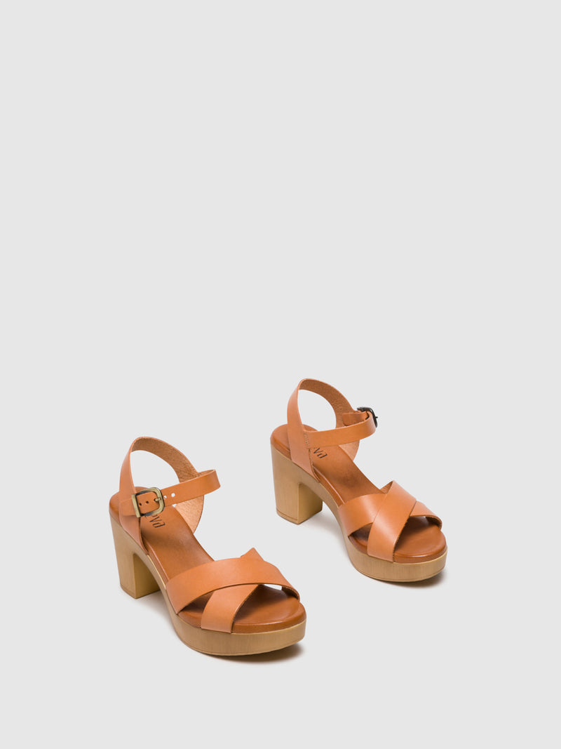Foreva Sandálias com Fivela em Camel