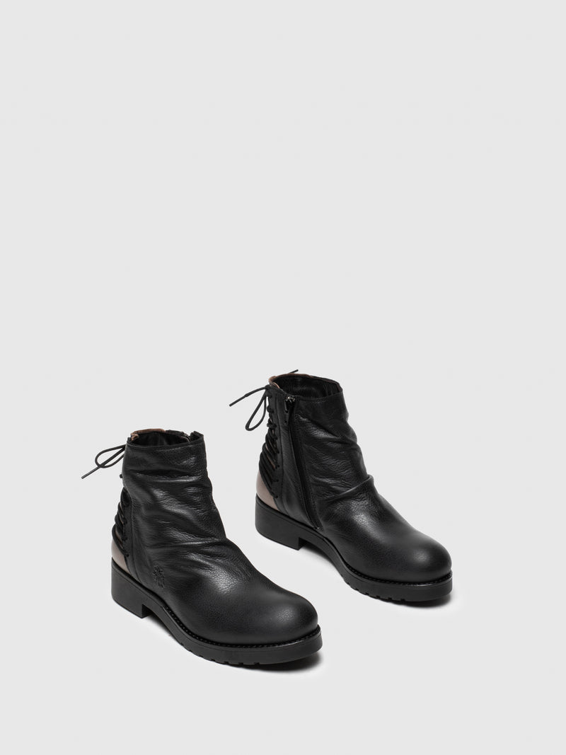 Fly London Botins com Fecho em Preto