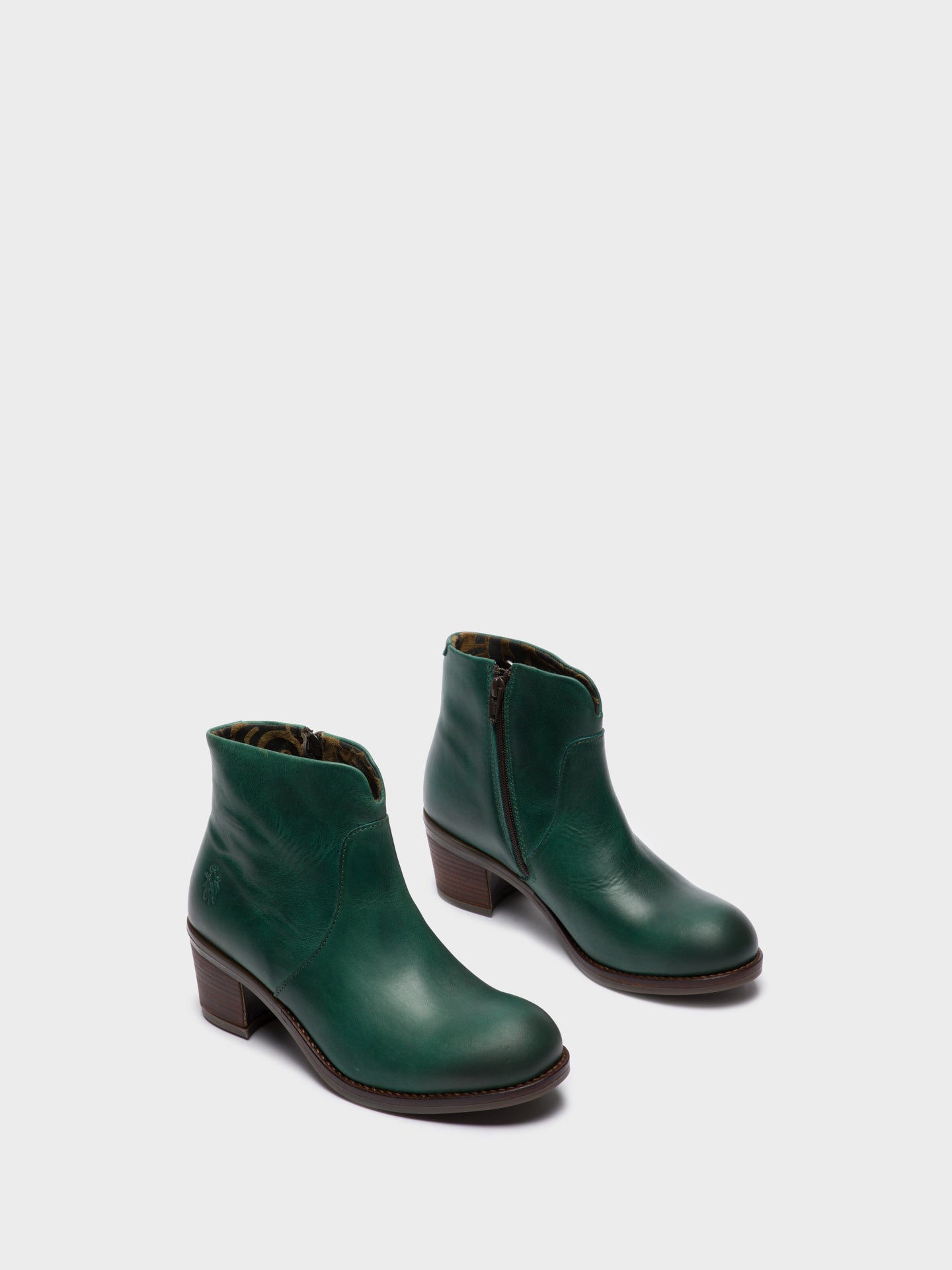 Fly London Botins com Fecho em Verde