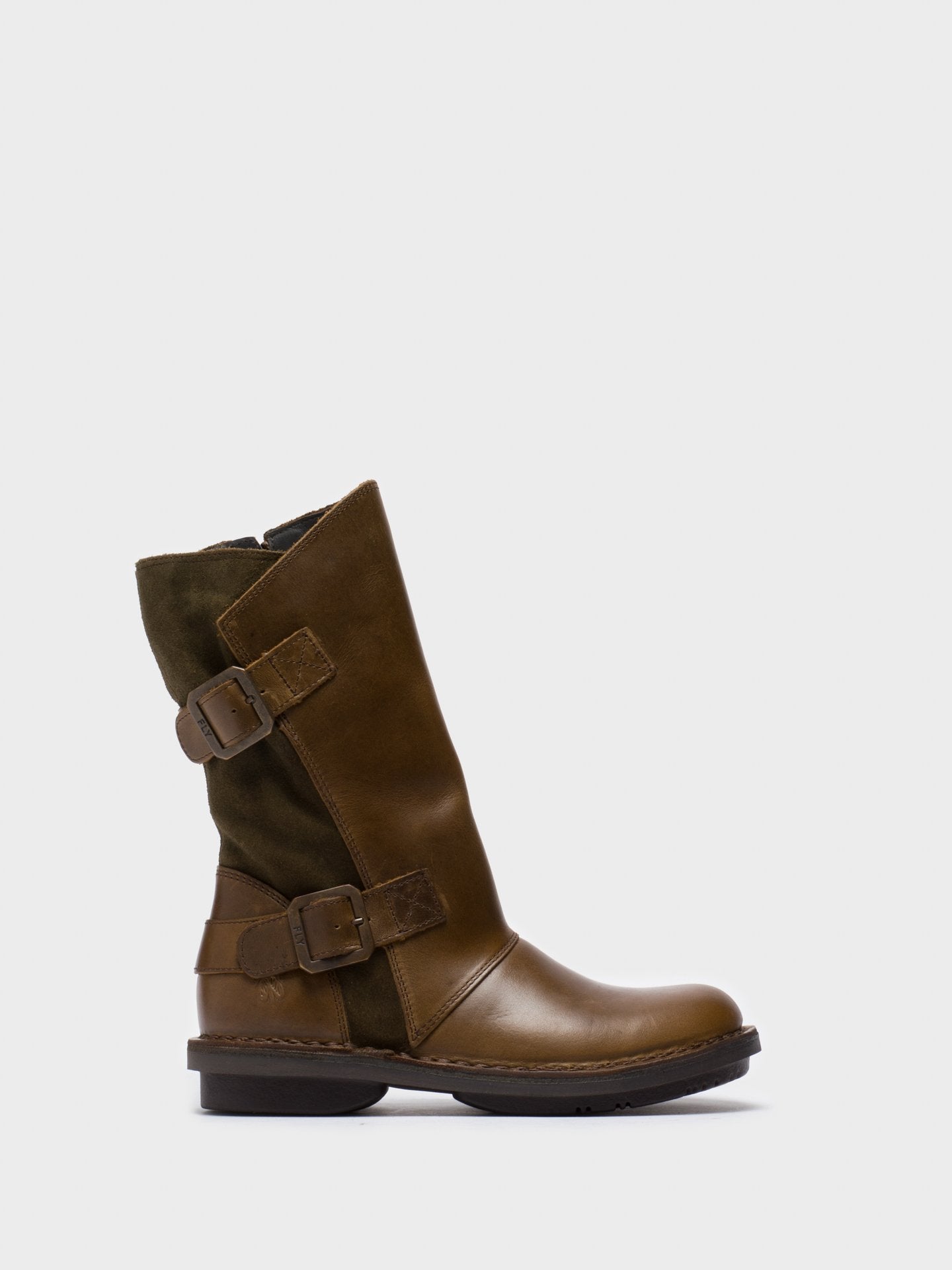 Fly London Botas com Fecho em Verde Oliva