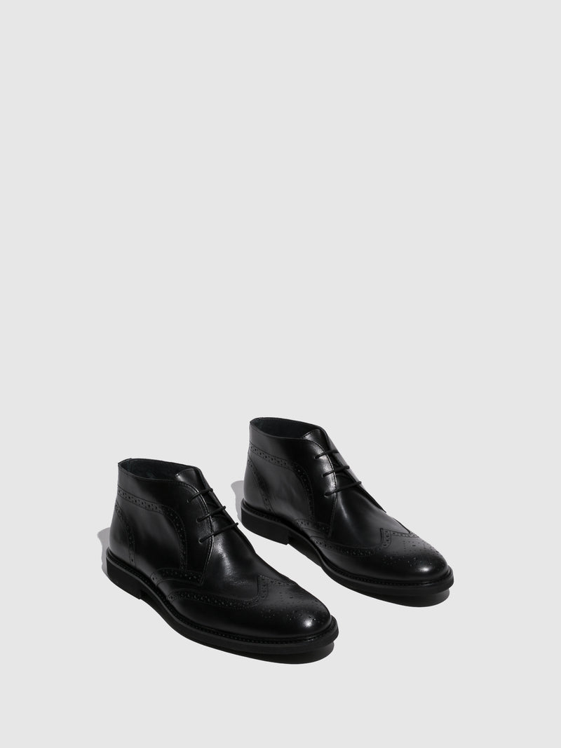 Foreva Botins com Elástico em Preto