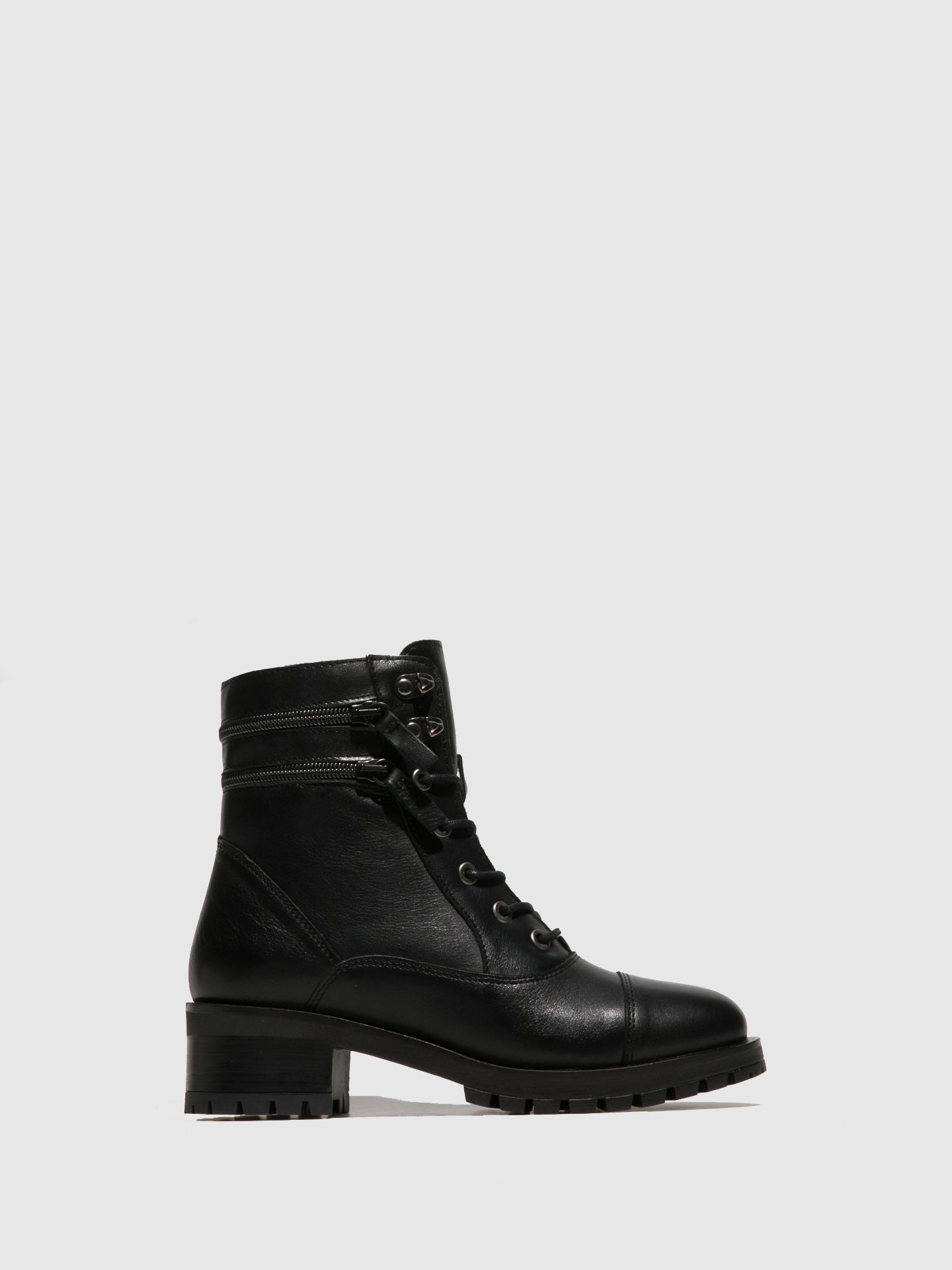 Foreva Botins com Atacadores em Preto