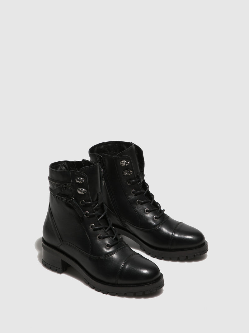 Foreva Botins com Atacadores em Preto