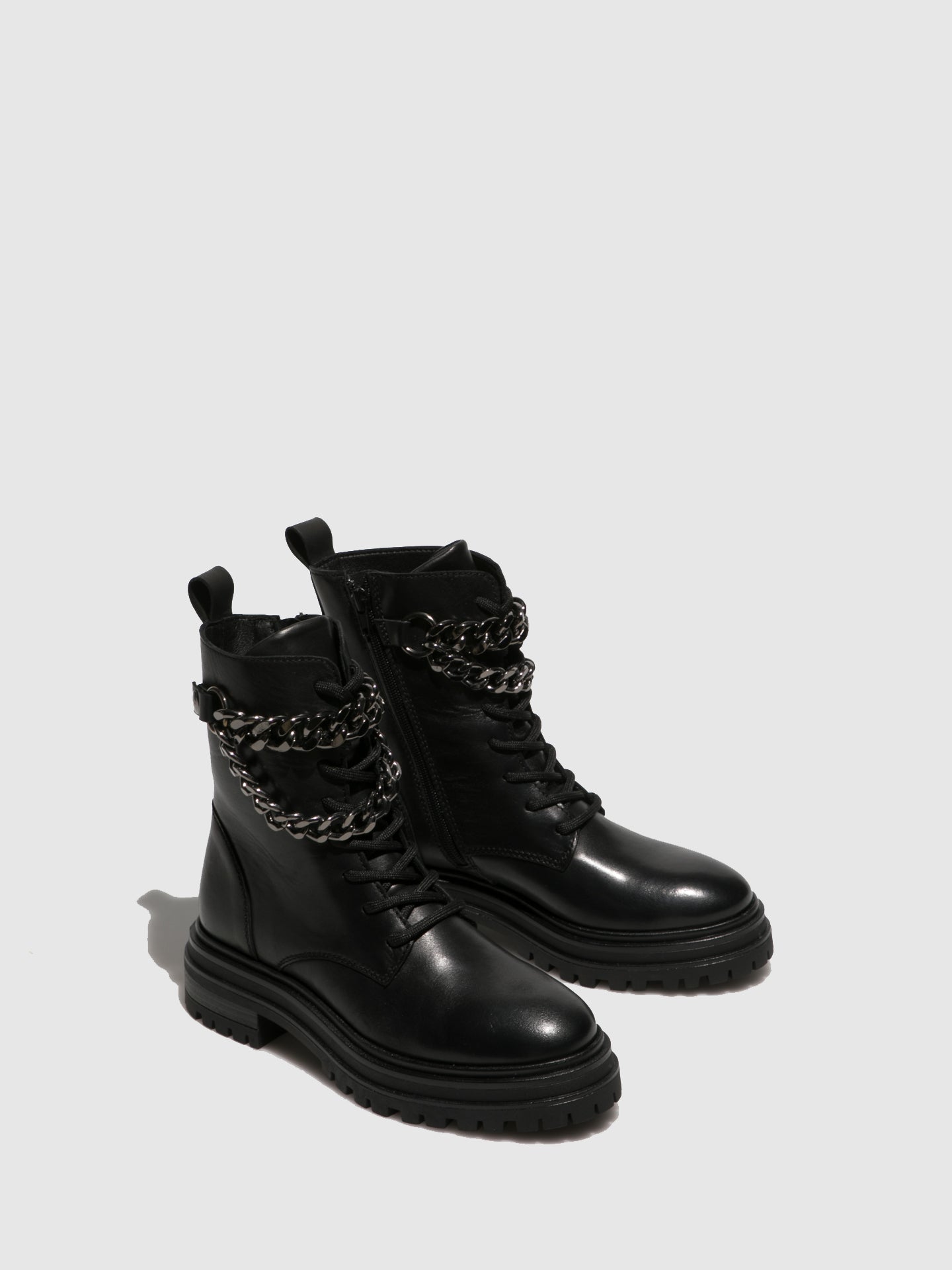 Foreva Botins com Atacadores em Preto