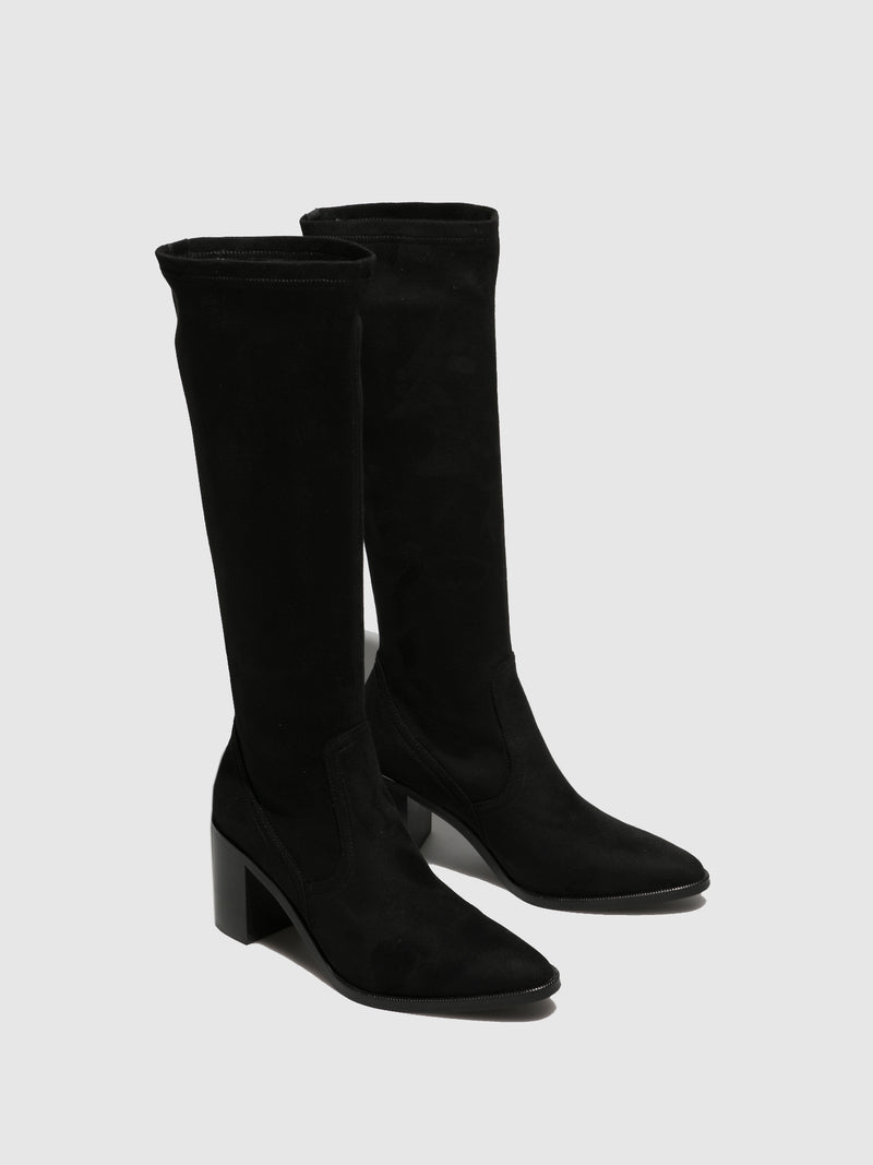 Foreva Black Pointed Toe Boots