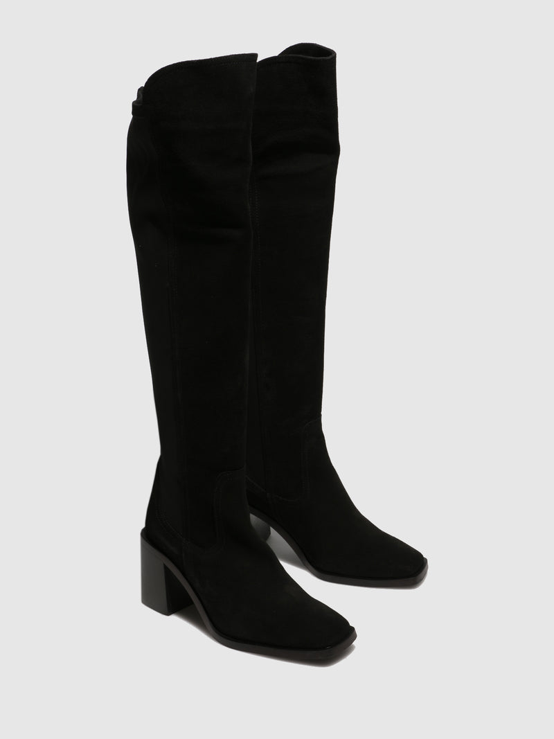 Foreva Botas acima do Joelho em Preto