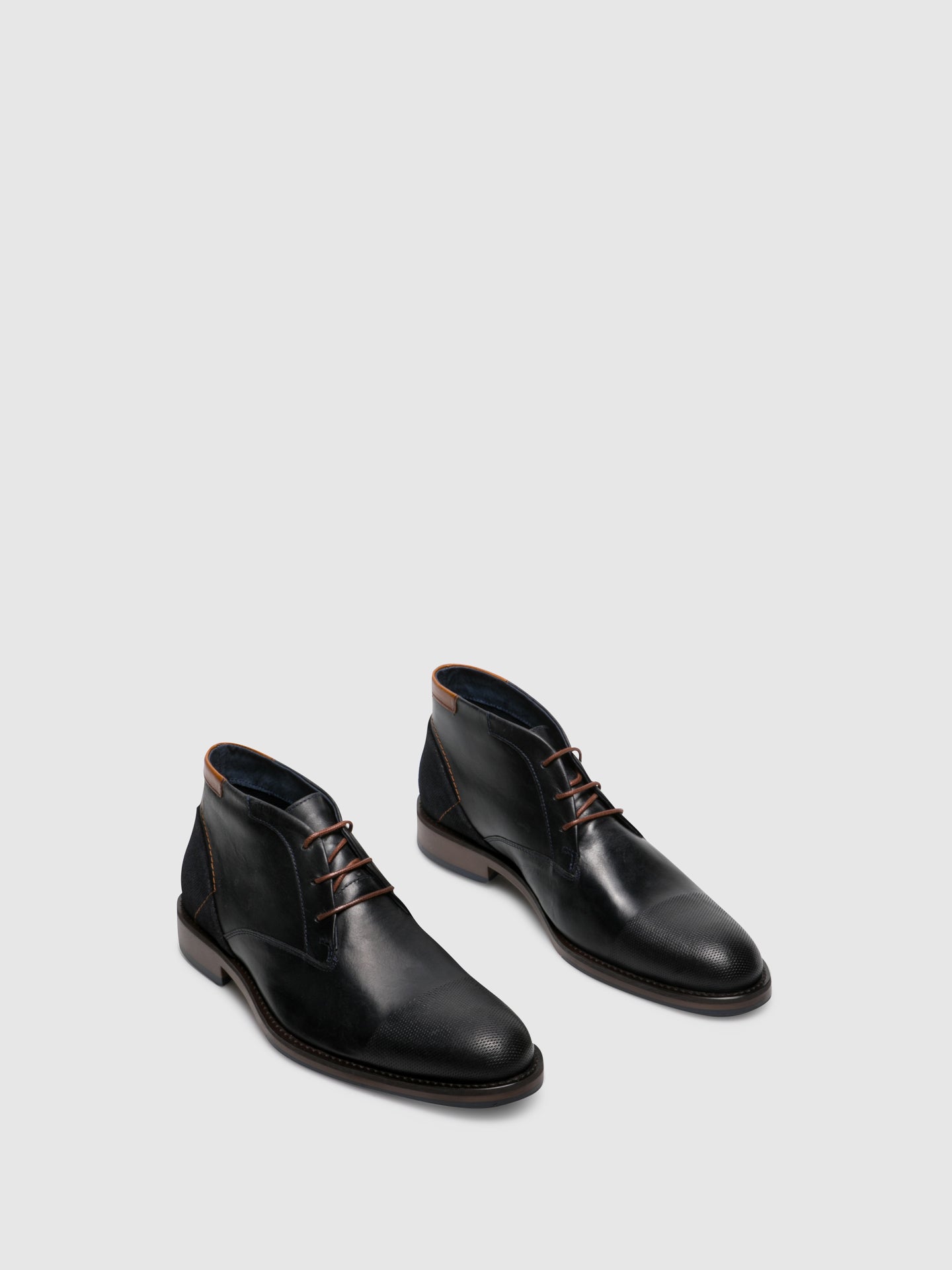 Foreva Botins com Atacadores em Azul Marinho