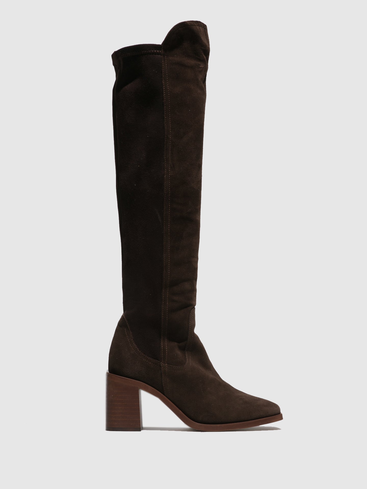 Foreva Botas acima do Joelho em Castanho