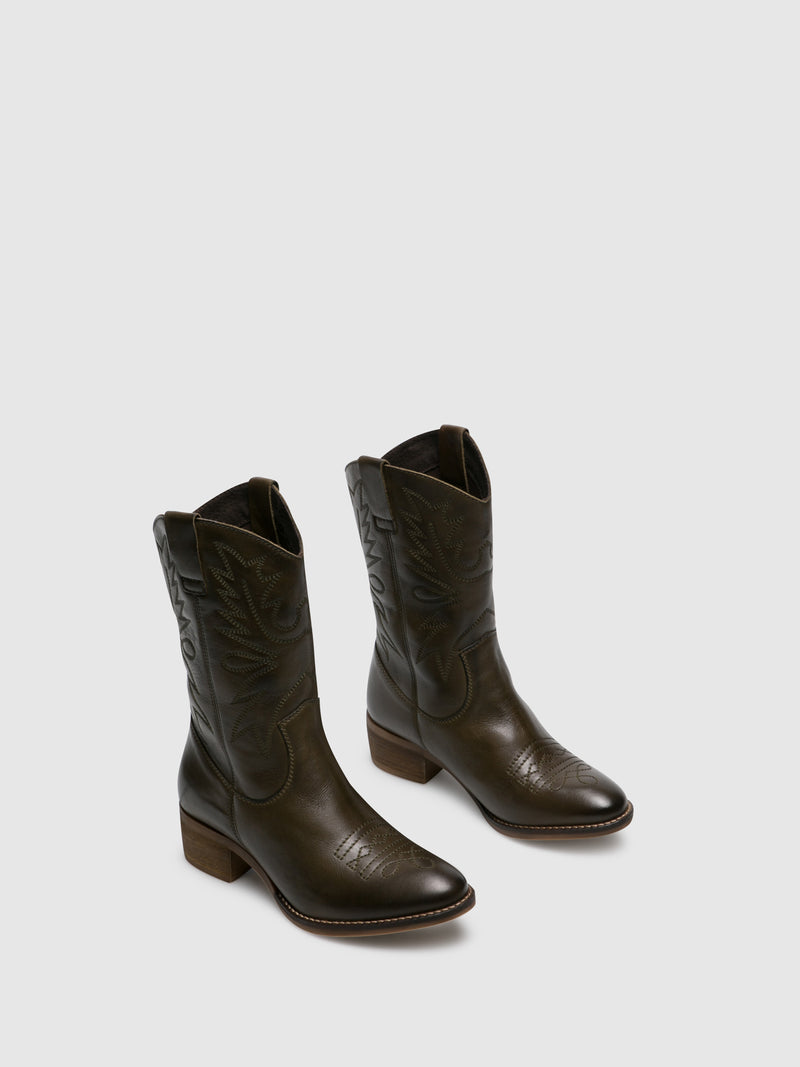 Foreva Botas Texanas em Verde