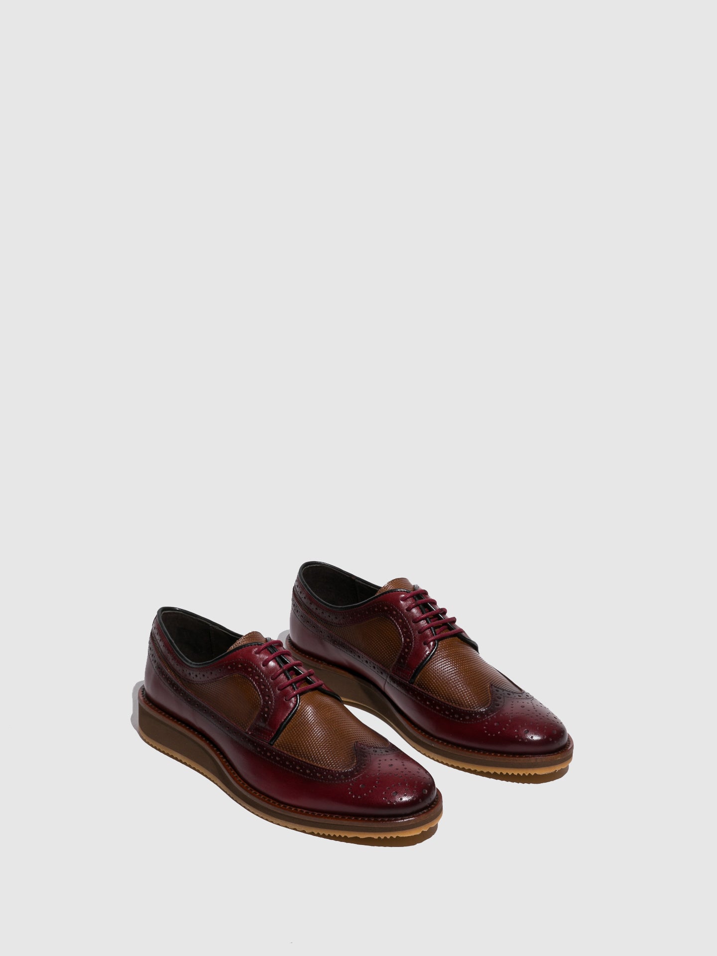 Foreva Sapatos com Atacadores em Carmesim