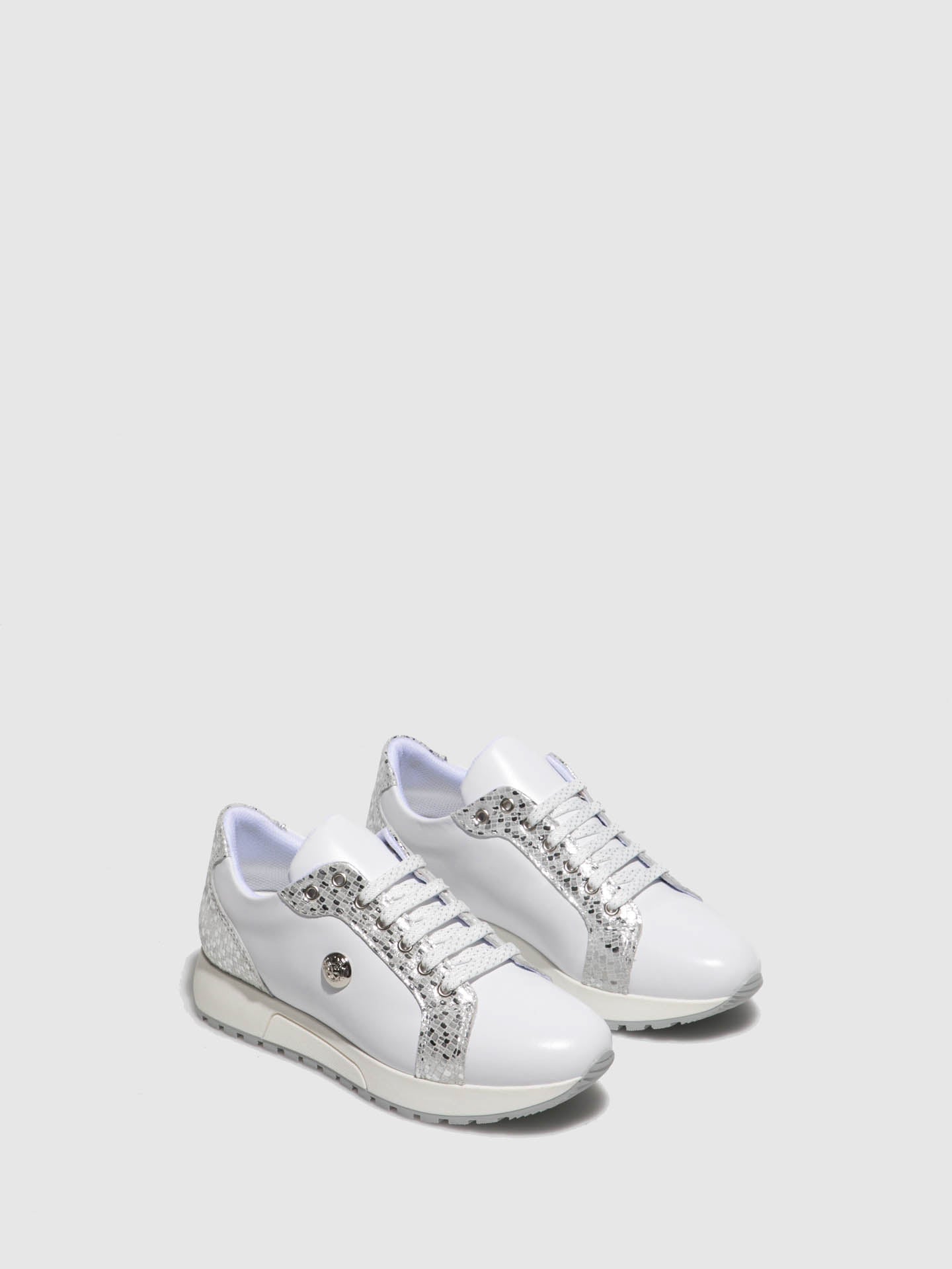 Foreva White Lace-up Trainers