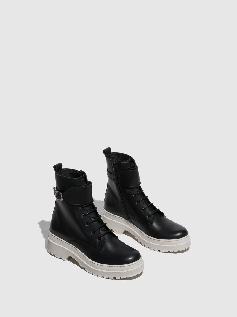 Fungi Botas com Fivela em Preto