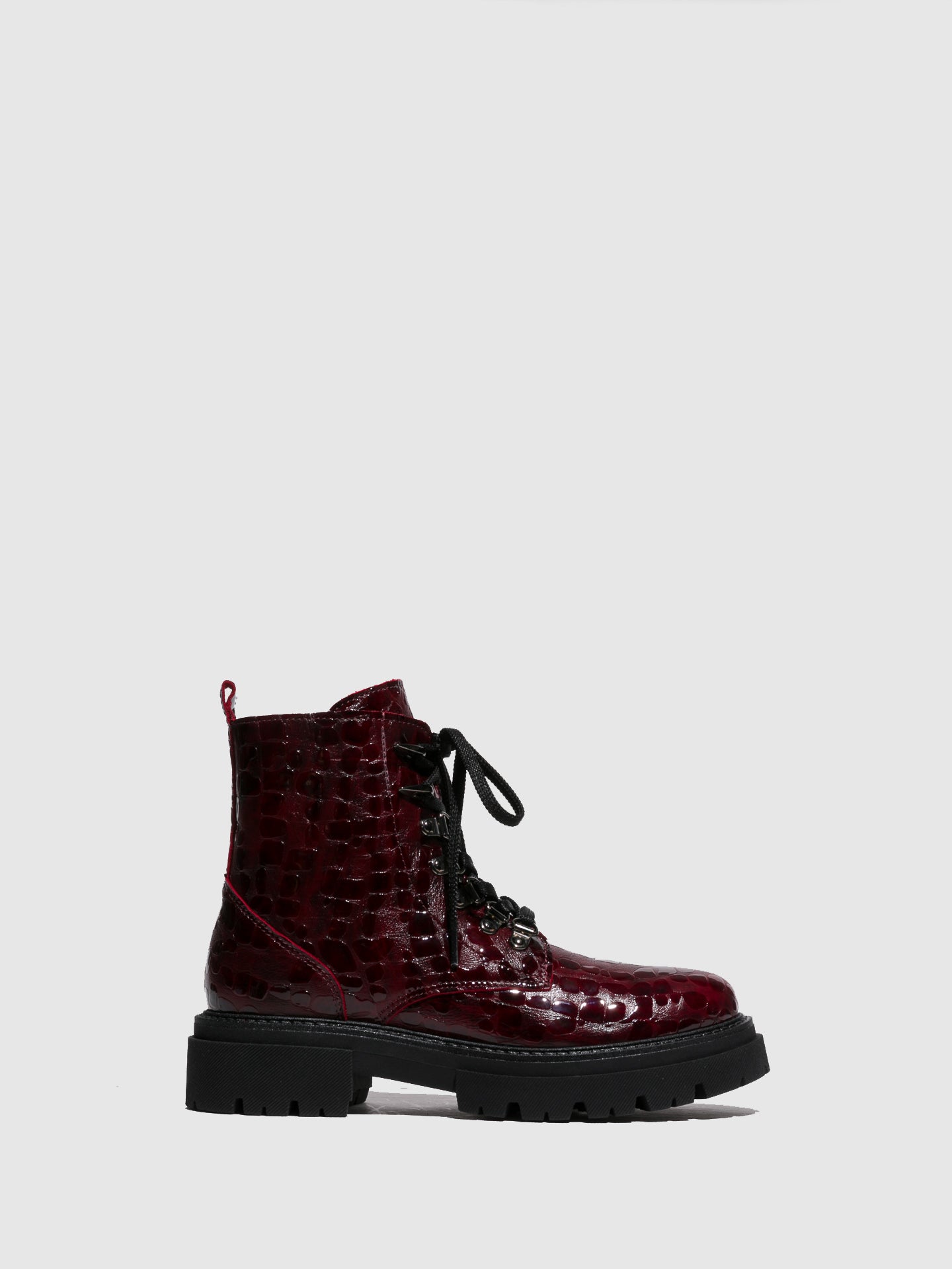 Fungi Botas com Atacadores em Carmesim