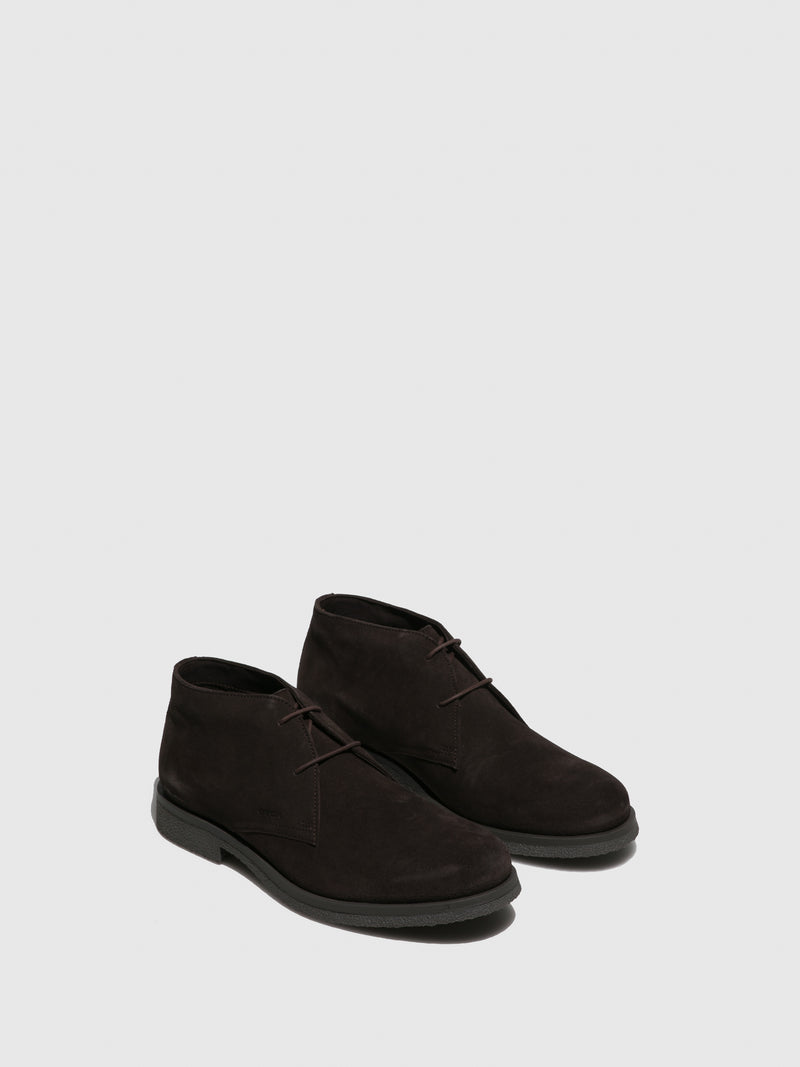 Geox Botins com Atacadores em Castanho