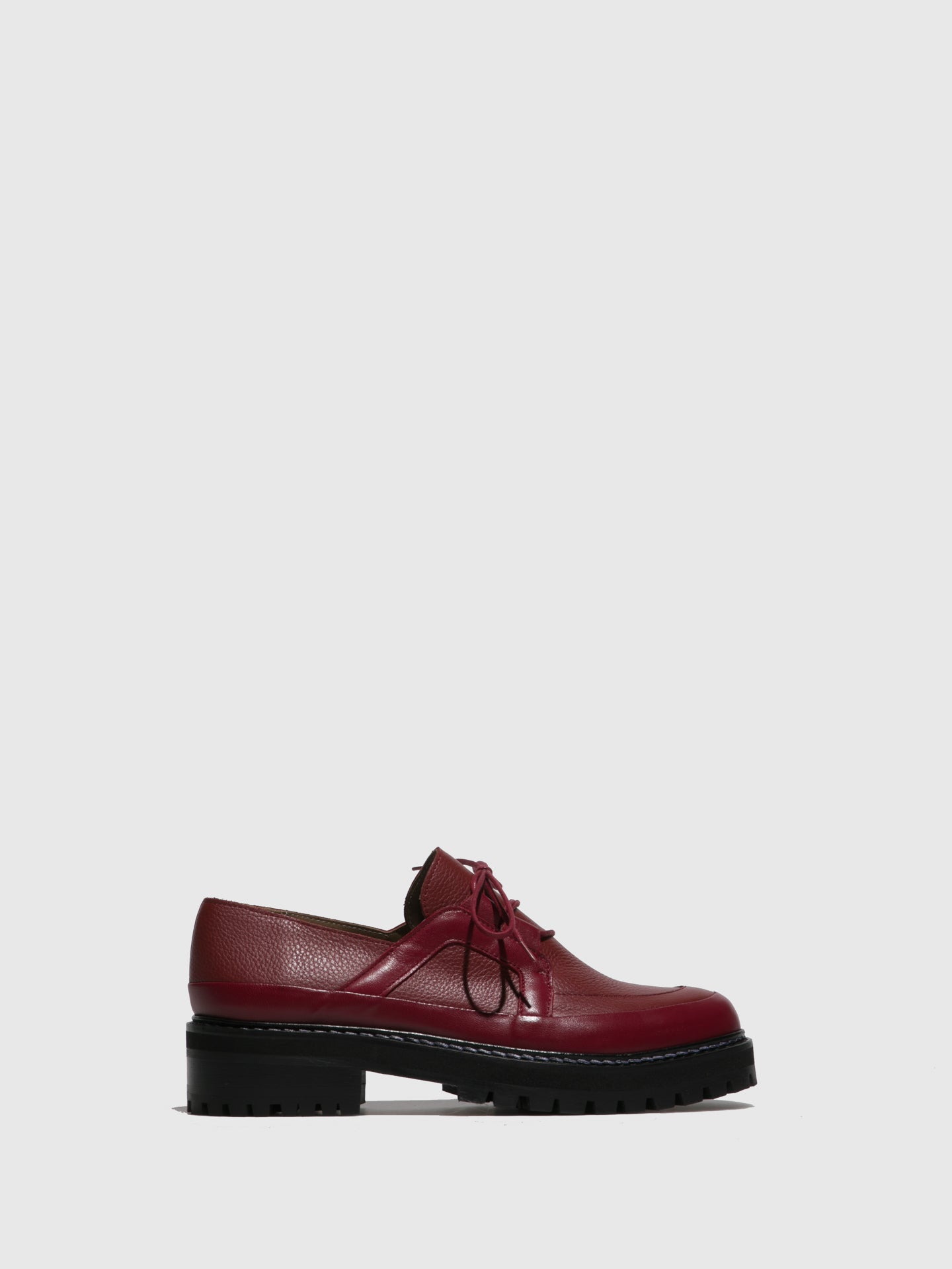 JJ Heitor Red Lace-up Loafers