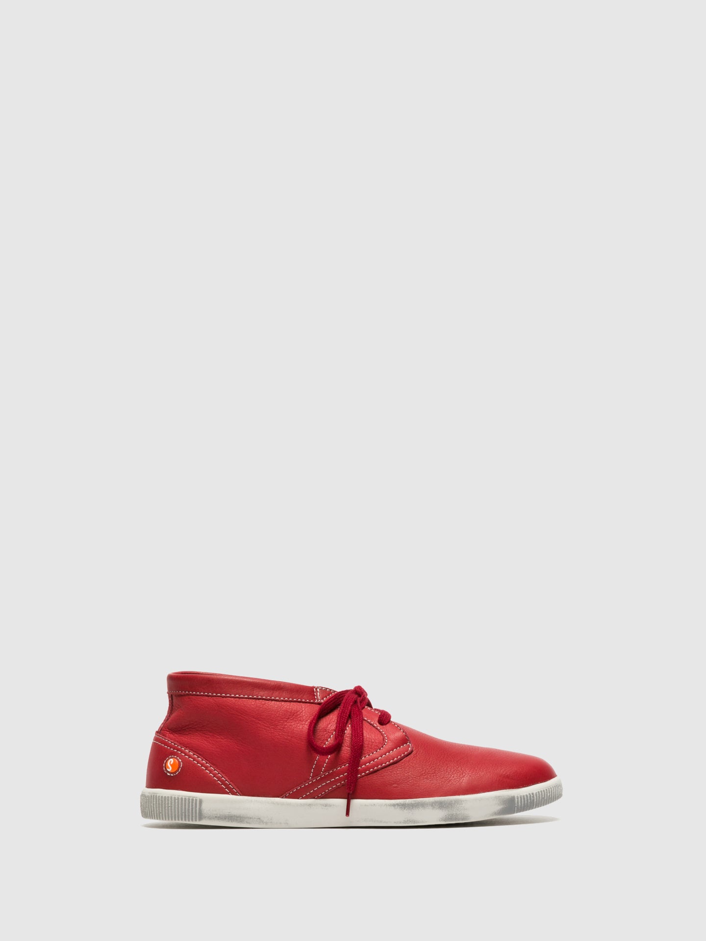 Softinos Red Low-Top Trainers