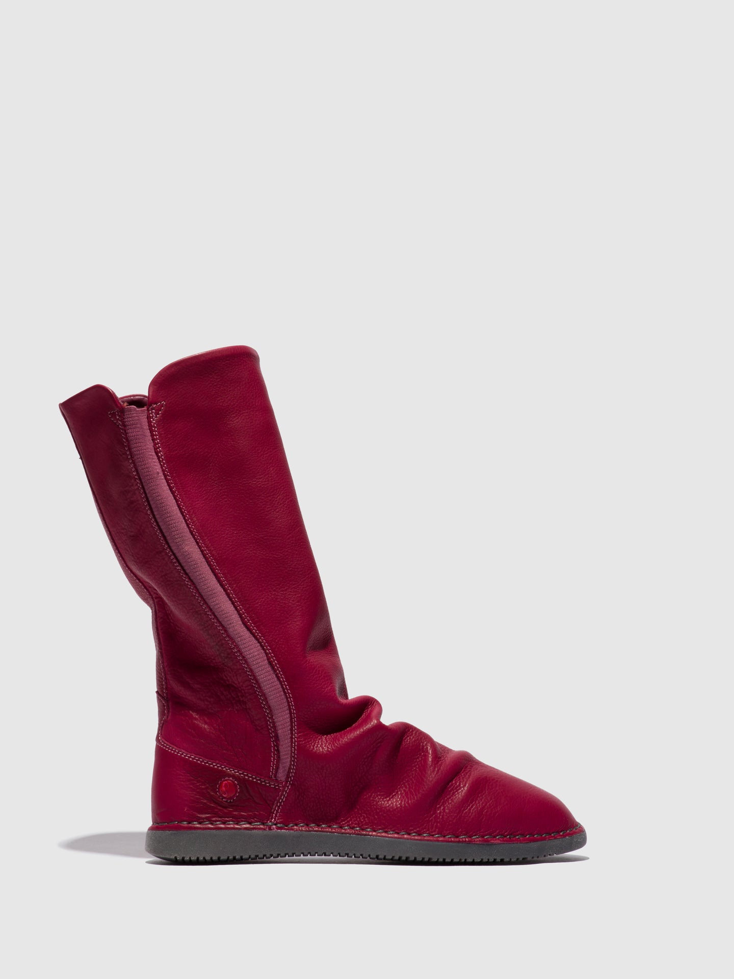 Softinos Botas de Cano-Alto em Carmesim