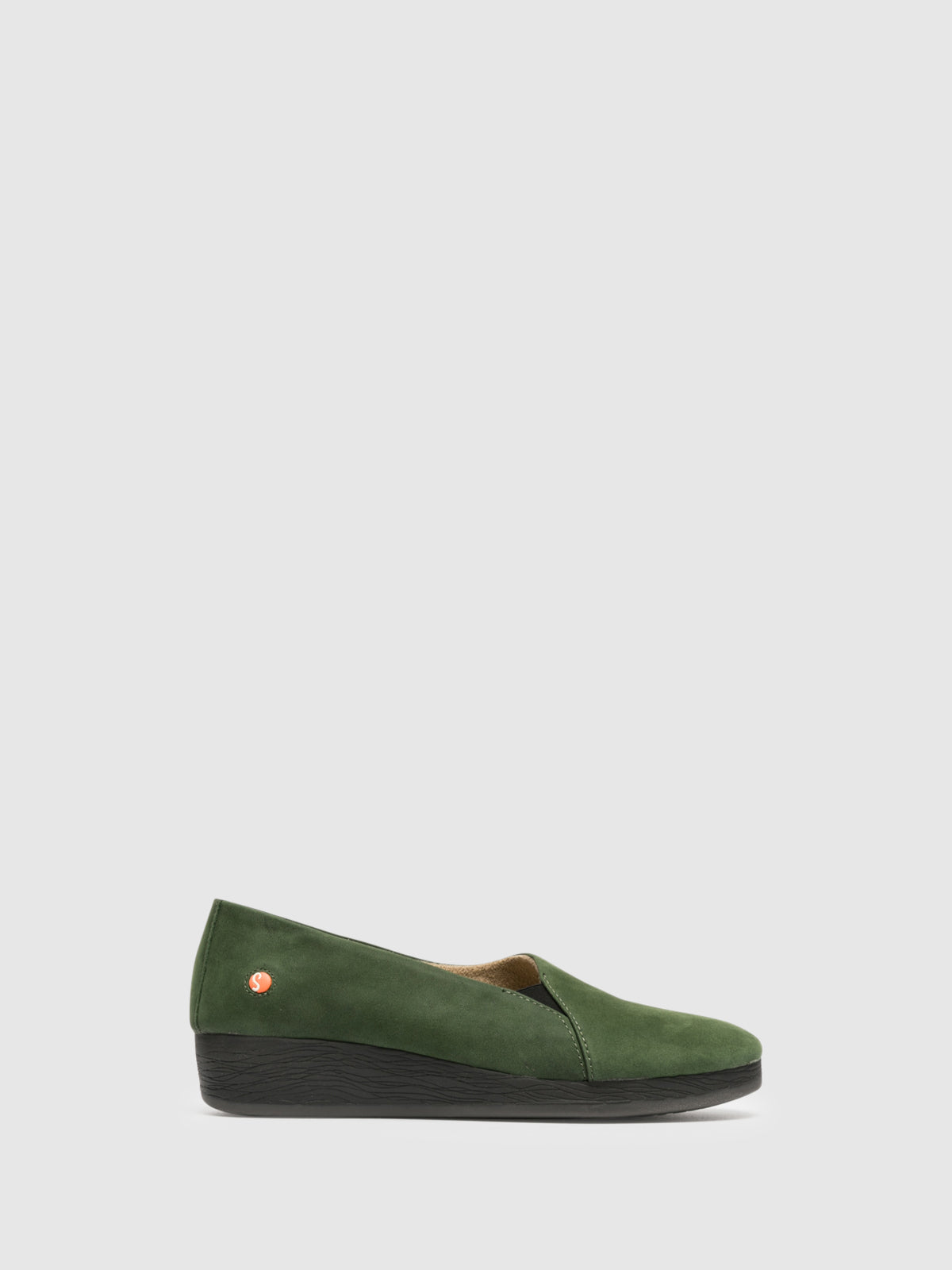 Softinos Sapatos com Cunha em Verde Escuro
