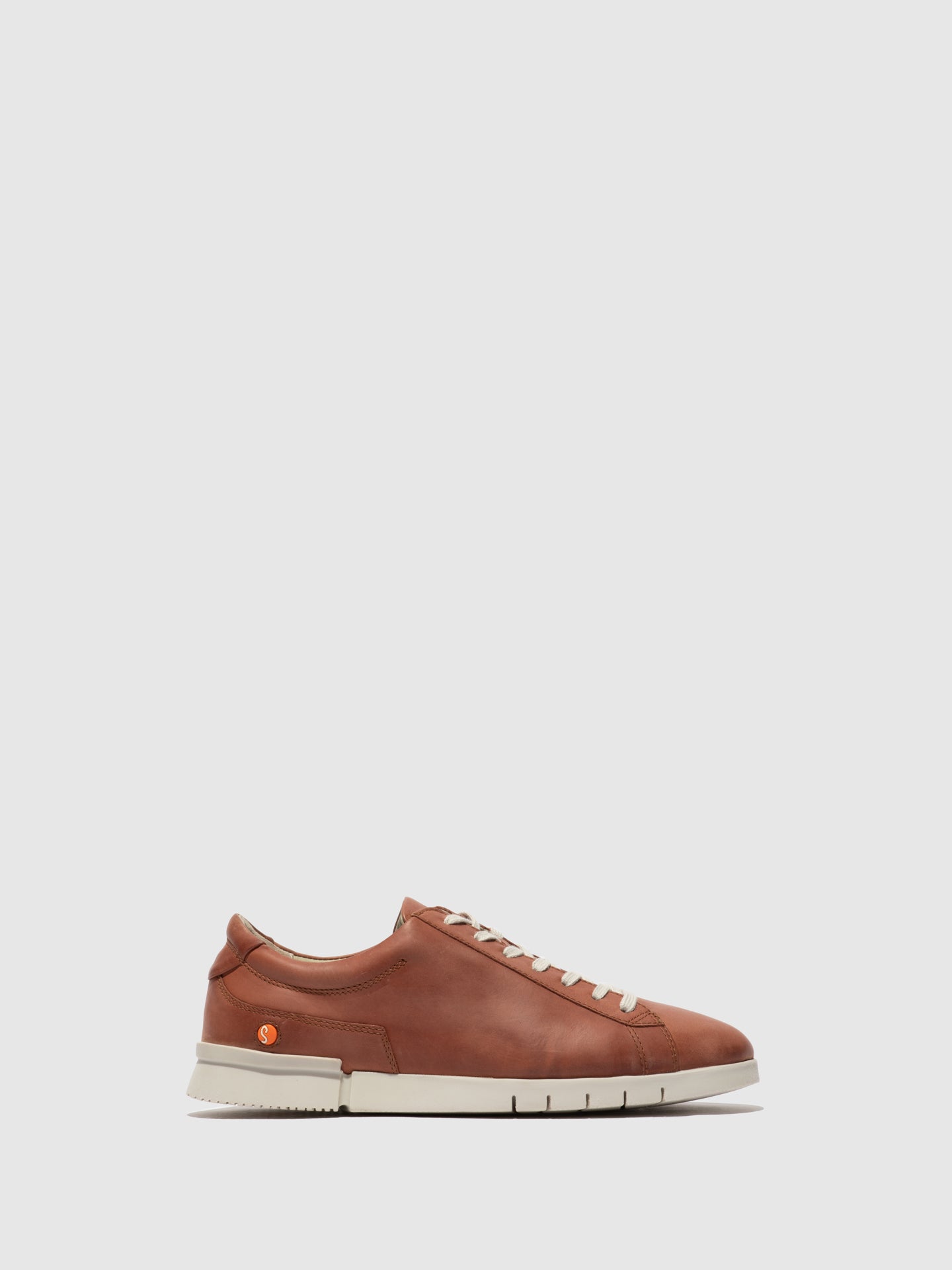 Softinos Brown Lace-up Trainers