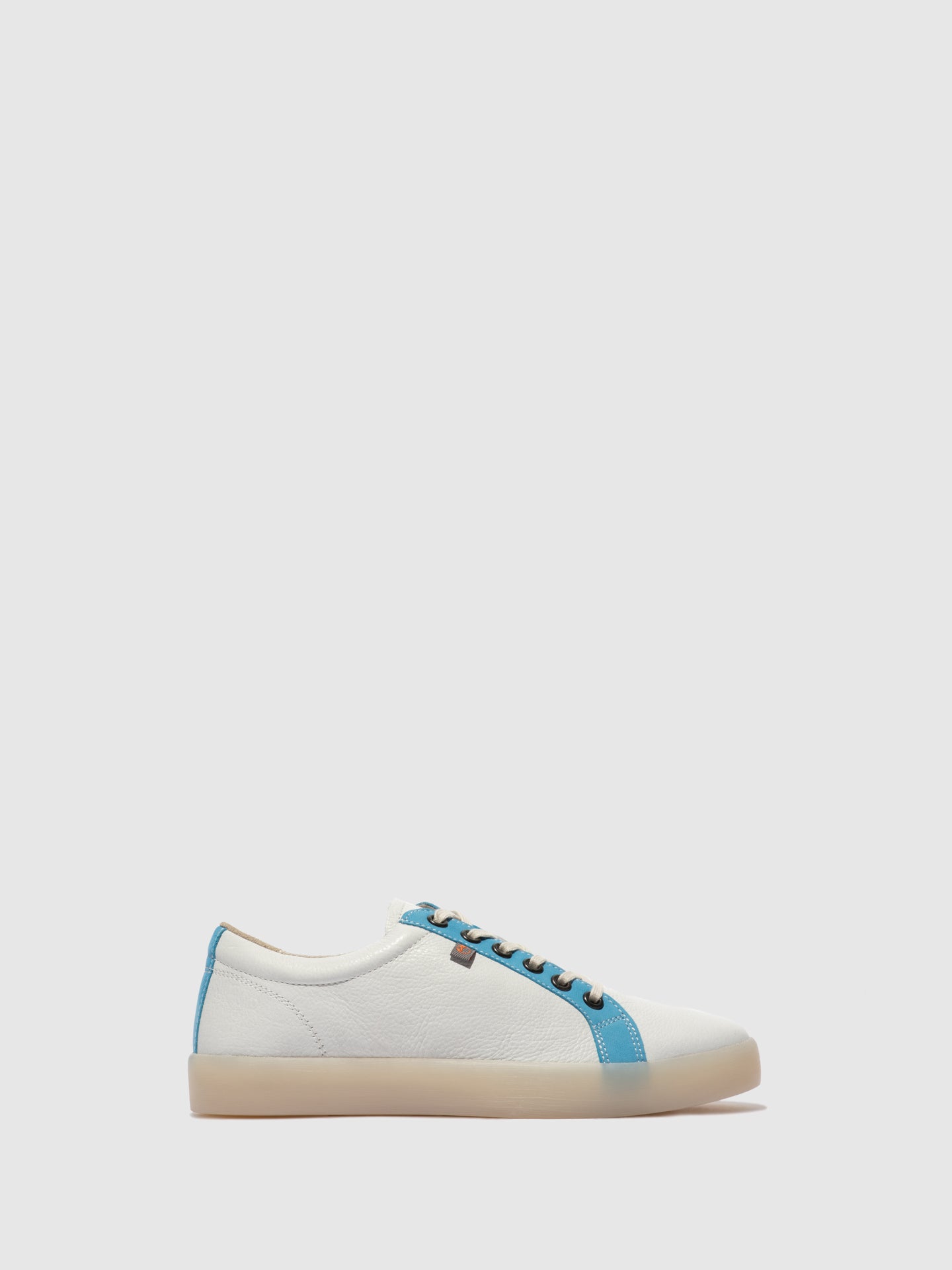 Softinos Lace-up Trainers REED595SOF White/Azure