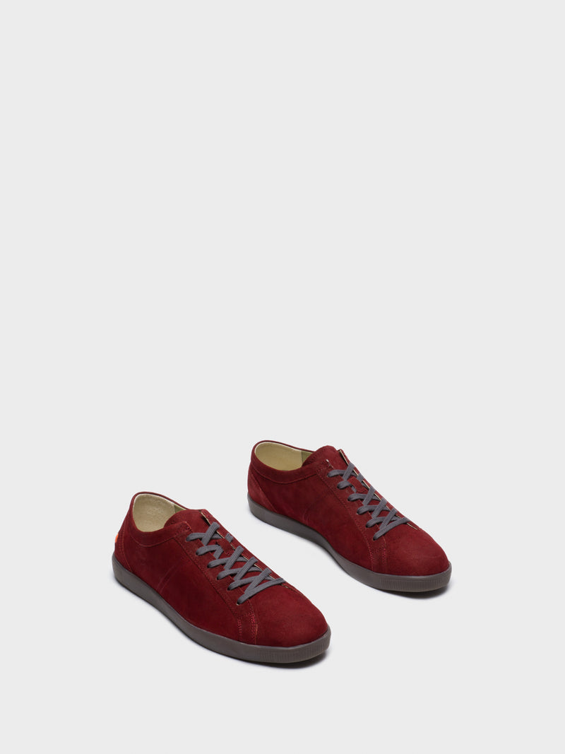 Softinos DarkRed Lace-up Trainers