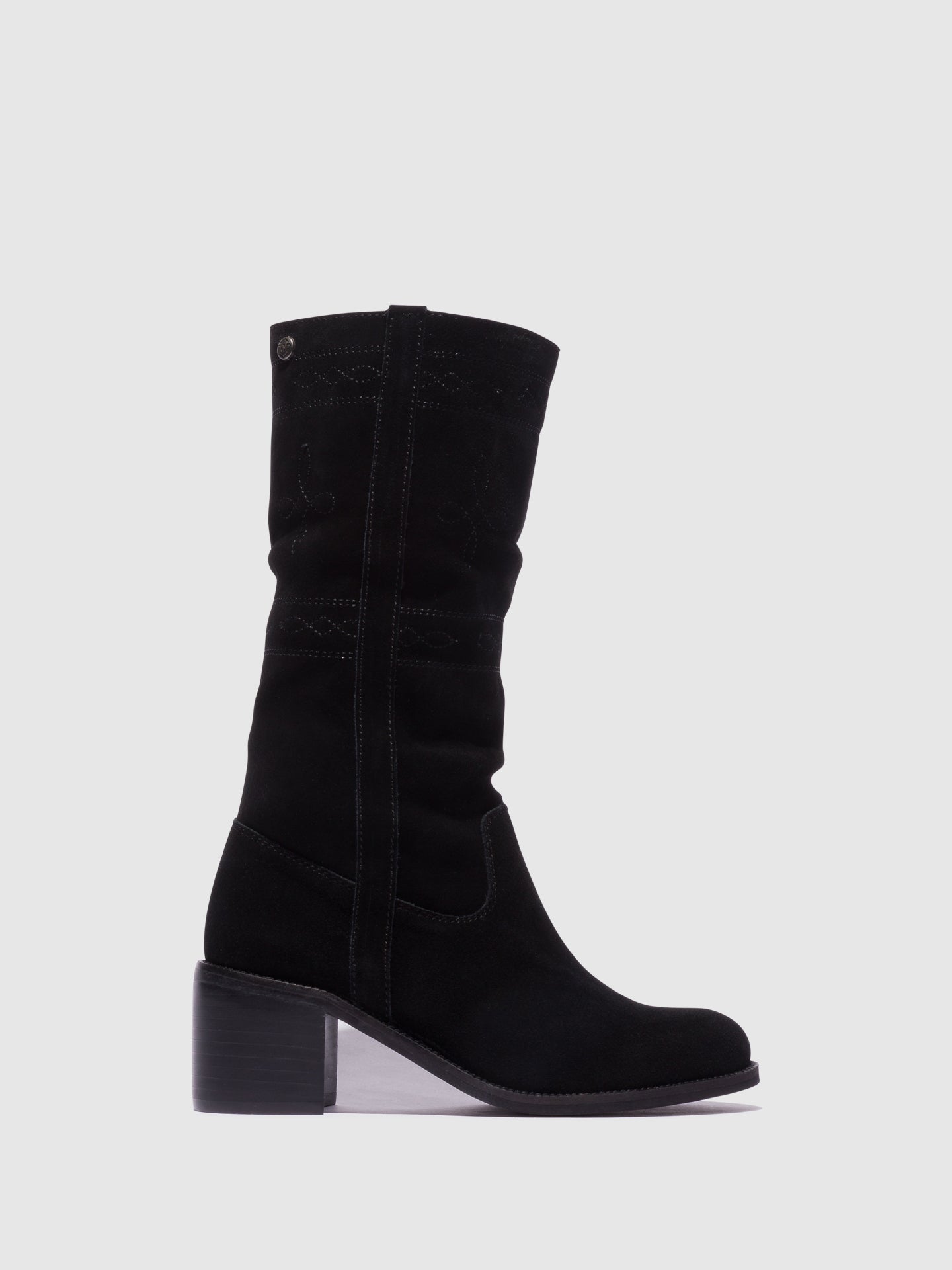 Top3 Botas com Ponta Redonda em Preto